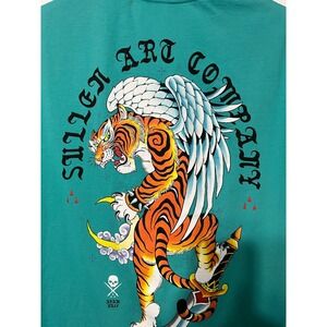 Sullen Art Collective Tiger Dagger Draggers Graphic Print T Shirt Men's 2X